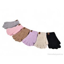 Рукавички для дітей Зима J2023 норка mix (12 шт. р.сітка10-12) "TUZZI" недорого оптом від прямого постачальника