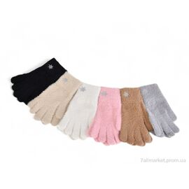 Рукавички жіночі Зима J2022 (норка) mix (12 шт. р.сіткаOne size) "TUZZI" недорого оптом від прямого постачальника