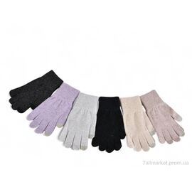 Рукавички жіночі Зима J2026 mix (12 шт. р.сіткаOne size) "TUZZI" недорого оптом від прямого постачальника