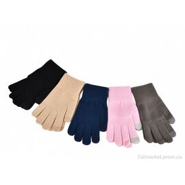 Рукавички жіночі Зима J2033 mix (12 шт. р.сіткаOne size) "TUZZI" недорого оптом від прямого постачальника