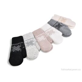 Рукавички для жінок Зима J1026 mix (ангора) (12 шт. р.сіткаOne size) "TUZZI" недорого оптом від прямого постачальника