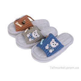 Фотография Тапки детские домашние Весна/осень WF114 mix (12 пар р.30-35) "Toptop.ua" недорого оптом от прямого поставщика