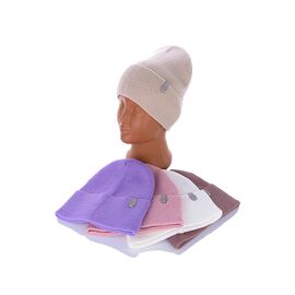 Шапка дитяча на дівчинку SE003-21 mix р.50-56 "Angelica" недорого оптом від прямого постачальника