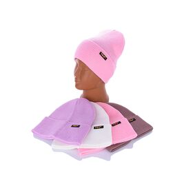 Шапка дитяча на дівчинку SE003-4 mix р.50-56 "Angelica" недорого оптом від прямого постачальника