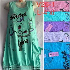 Жіночий сарафан V26-1 mix р.46-56 "SHELLY" недорого оптом від прямого постачальника