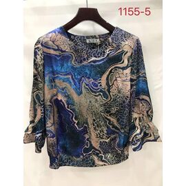 Фотография Свитер женский 1155-5 blue р.52-62 "LIDA" недорого оптом от прямого поставщика