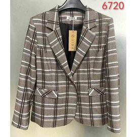 Піджак жіночий 6720 brown р.52-62 "LIDA" недорого оптом від прямого постачальника