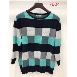 Светр жіночий 7604 l.green р.3XL-4XL "LIDA" недорого оптом від прямого постачальника