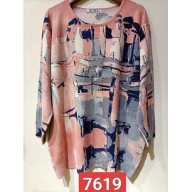 Светр жіночий 7619 peach р.3XL-4XL "LIDA" недорого оптом від прямого постачальника