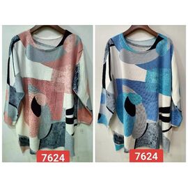 Светр жіночий 7624 red р.3XL-4XL "LIDA" недорого оптом від прямого постачальника