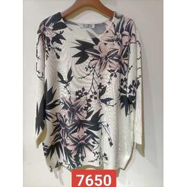 Фотография Свитер женский 7650 white р.XL-4XL "LIDA" недорого оптом от прямого поставщика