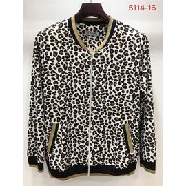 Кофта жіноча 8114-16 brown р.52-62 "LIDA" недорого оптом від прямого постачальника