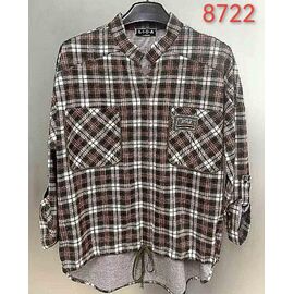 Светр жіночий 8722 brown р.52-62 "LIDA" недорого оптом від прямого постачальника