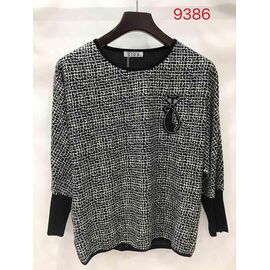 Светр жіночий 9386 black р.52-62 "LIDA" недорого оптом від прямого постачальника