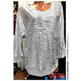 Светр жіночий 9839 silver р.52-62 "LIDA" недорого оптом від прямого постачальника