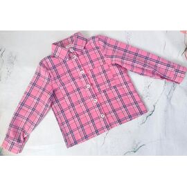 Сорочка дитяча на дівчинку 8560-1 pink р.98-116 "Moda school" недорого оптом від прямого постачальника