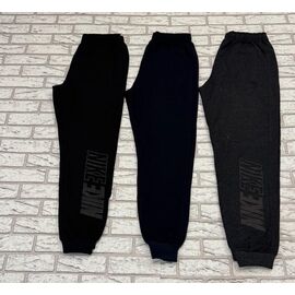 Штани спортивні чоловічі S1075 black р.46-54 "Shon" недорого оптом від прямого постачальника