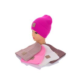 Фотография Шапка детская на девочку SR005 mix р.50-56 "Angelica" недорого оптом от прямого поставщика