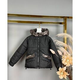 Фотография Куртка детская демисезонная на девочку 644 black р.110-128 "Delfinka" недорого оптом от прямого поставщика