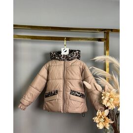 Фотография Куртка детская демисезонная на девочку 644 brown р.110-128 "Delfinka" недорого оптом от прямого поставщика