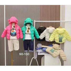 Фотография Куртка детская демисезонная унисекс 90-130 grey р.90-130 "Delfinka" недорого оптом от прямого поставщика