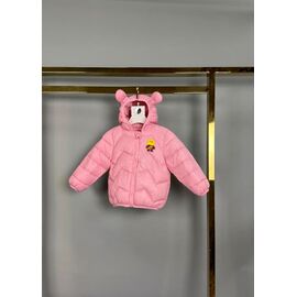 Фотография Куртка детская демисезонная на девочку Bear2 pink р.74-98 "Delfinka" недорого оптом от прямого поставщика