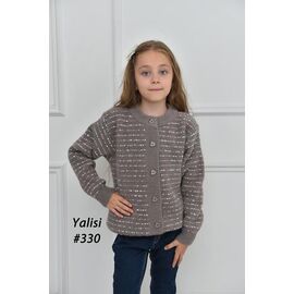 Кофта дитяча на дівчинку 330 grey р.110-150 "Yalisi" недорого оптом від прямого постачальника