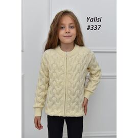 Кофта дитяча на дівчинку 337 yellow р.110-150 "Yalisi" недорого оптом від прямого постачальника