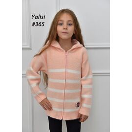 Фотография Кофта детская на девочку 365 peach р.110-150 "Yalisi" недорого оптом от прямого поставщика
