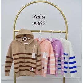 Фотография Кофта детская на девочку 365 beige р.110-150 "Yalisi" недорого оптом от прямого поставщика
