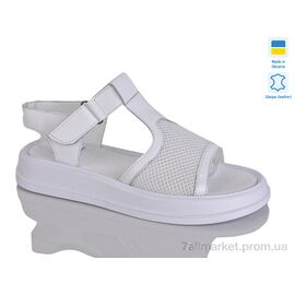 Фотография Босоножки женские летние Лето 227 білий к. (6 пар р.36-40) "Sali" недорого оптом от прямого поставщика