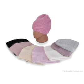 Жіноча шапка Зима J15 mix (3 шт. р.сіткаOne size) "TUZZI" недорого оптом від прямого постачальника