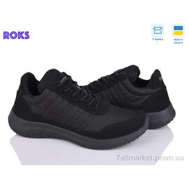 Кросівки жіночі модні Весна/осінь 5024 чорний (6 пар р.37-41) "Roks" недорого оптом від прямого постачальника