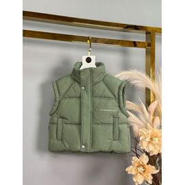 Фотография Жилетка детская на девочку 8168 green р.5-13 "Delfinka" недорого оптом от прямого поставщика