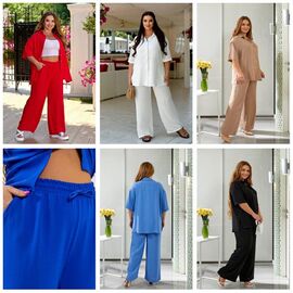 Костюм жіночий теплий DL27 l.blue р.48-58 "Deliv" недорого оптом від прямого постачальника