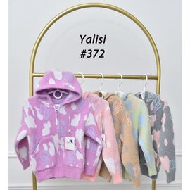 Фотография Кофта детская на девочку 372 lilac р.110-150 "Yalisi" недорого оптом от прямого поставщика