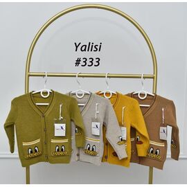 Фотография Кофта детская на мальчика 333 grey р.90-130 "Yalisi" недорого оптом от прямого поставщика