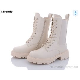 Черевики жіночі стильні Зима B9709-1 (6 пар р.36-41) "Trendy" недорого оптом від прямого постачальника