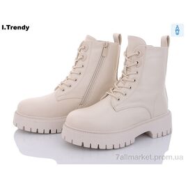 Черевики жіночі стильні Зима B8725-1 (6 пар р.36-41) "Trendy" недорого оптом від прямого постачальника