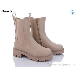 Черевики жіночі стильні Зима B7259-10 (6 пар р.36-41) "Trendy" недорого оптом від прямого постачальника