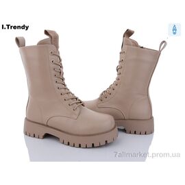 Черевики жіночі стильні Зима B8088-10 (6 пар р.36-41) "Trendy" недорого оптом від прямого постачальника