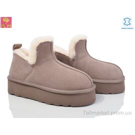 Фотография Угги женские утепленные зима 5804 khaki (6 пар р.36-41) "PLPS" недорого оптом от прямого поставщика