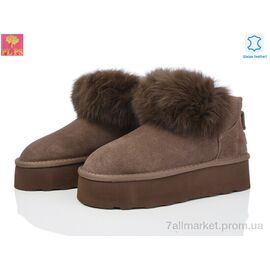 Фотография Угги женские утепленные зима 5860 brown (6 пар р.36-41) "PLPS" недорого оптом от прямого поставщика