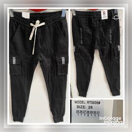 Фотография Штаны подростковые RT5006 black р.25-31 "God Baron" недорого оптом от прямого поставщика