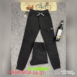 Фотография Джинсы подростковые U-5106K4 black р.24-31 "God Baron" недорого оптом от прямого поставщика