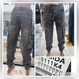 Фотография Джинсы подростковые 5111K4 grey р.24-31 "God Baron" недорого оптом от прямого поставщика
