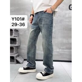 Фотография Джинсы мужские Y101 blue р.29-36 "God Baron" недорого оптом от прямого поставщика