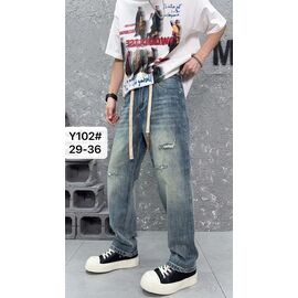 Фотография Джинсы мужские Y102 blue р.29-36 "God Baron" недорого оптом от прямого поставщика