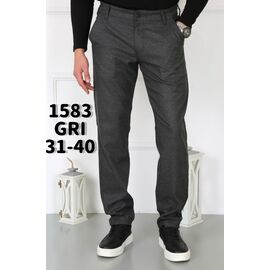 Чоловічі брюки 1583 grey р.31-40 "God Baron" недорого оптом від прямого постачальника
