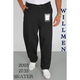 Чоловічі брюки 2093 black р.27-33 "God Baron" недорого оптом від прямого постачальника